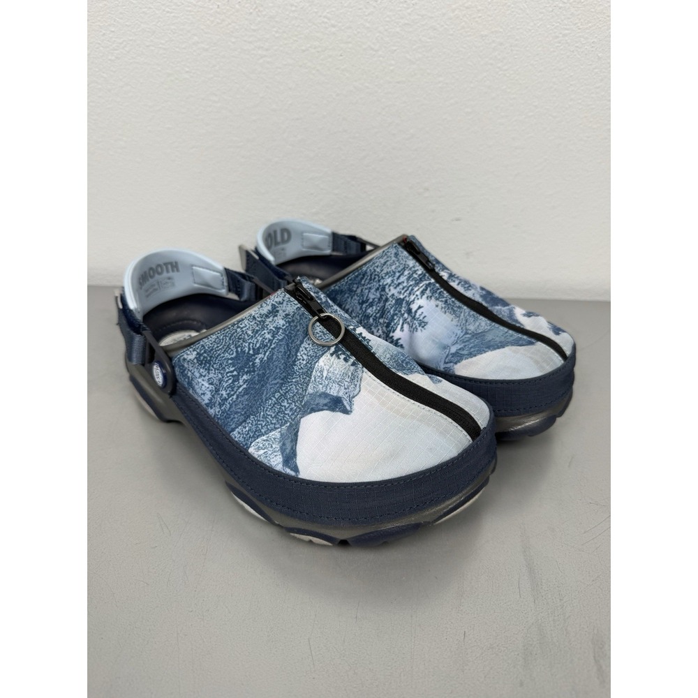 Busch Light Crocs Mens 7 / Womens 9 Blue Sport All Terrain Shoes Slip On Clogs